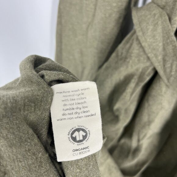 Under The Canopy Robe Size M/L Womens Sage Green Organic Cotton Lounge Maxi - Picture 7 of 7